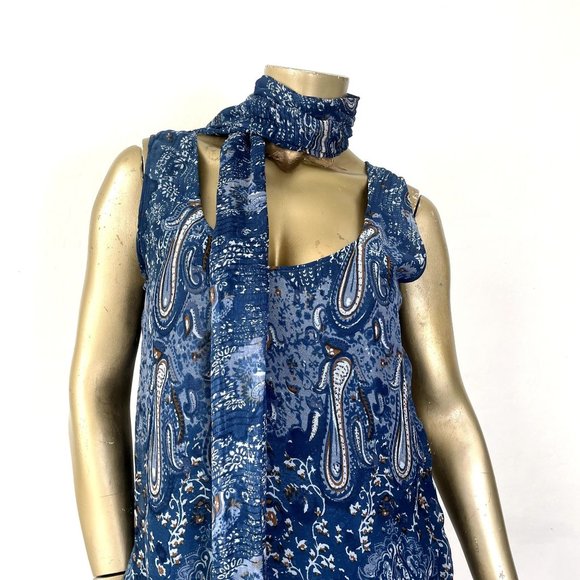 VINTAGE JA RESORT 100% RAYON FOUR-PIECE PANT SET, PAISLEY PRINT SIZE S - Picture 5 of 13